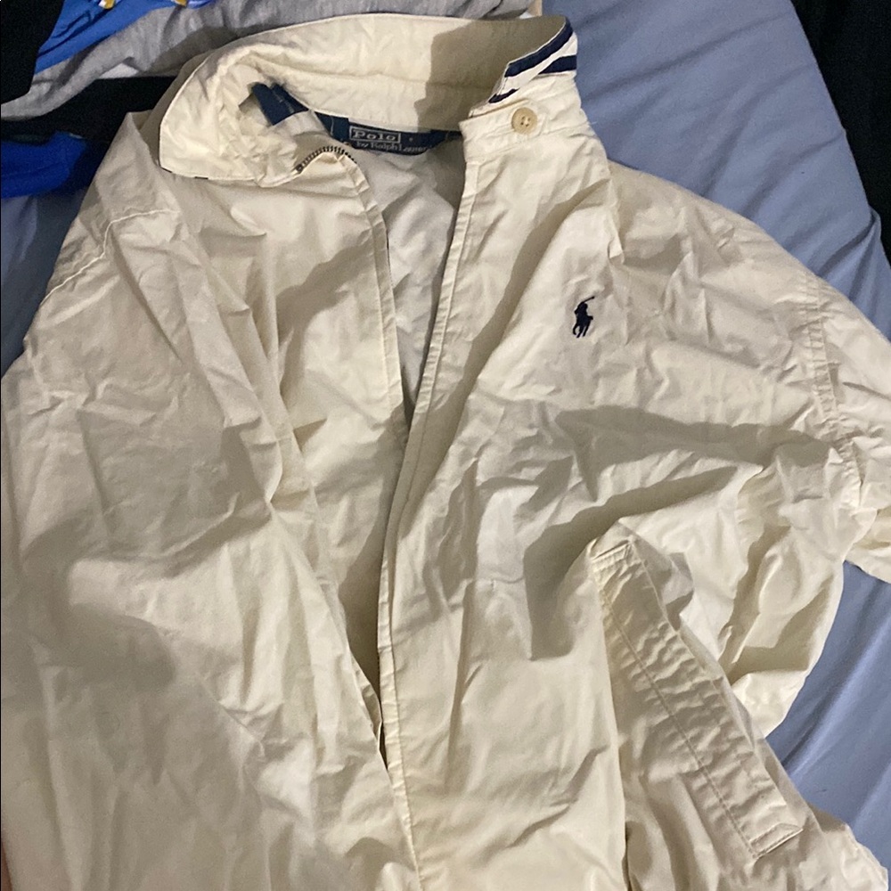 Polo by Ralph Lauren Cream Windbreaker Jacket